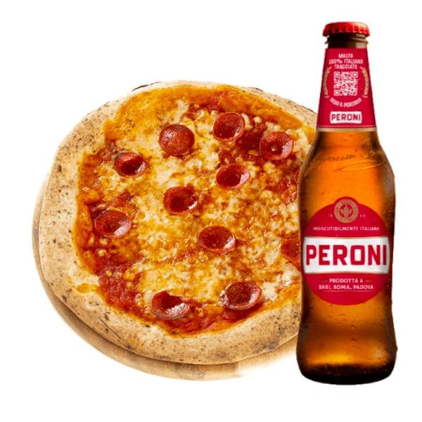 Diavola - Pronta in 5 minuti! + Peroni (33 cl)
