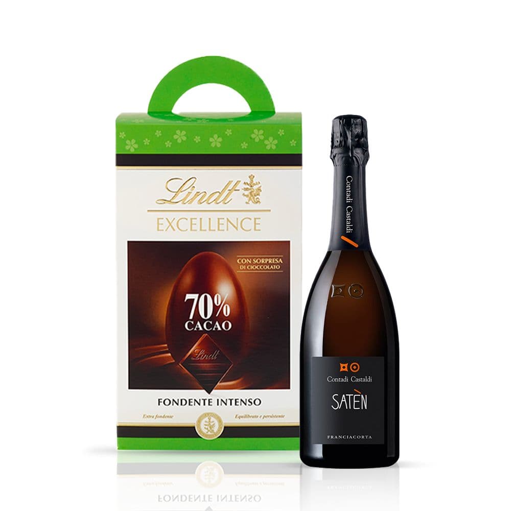 Kit Pasquale - Franciacorta DOCG Satén 2017 + Uovo Fondente (175 g)