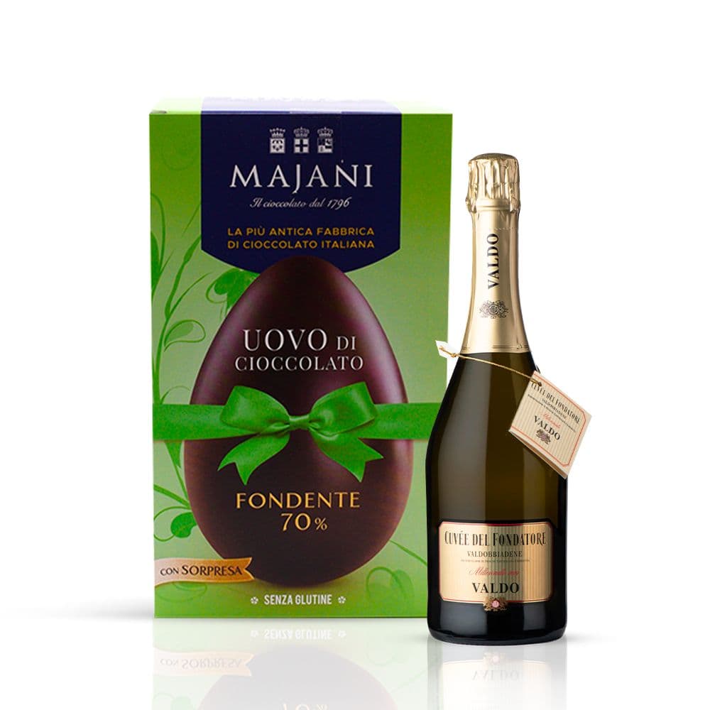 Kit Pasquale - Valdobbiadene Prosecco Superiore DOCG + Uovo Cioccolato Fondente (230 g)