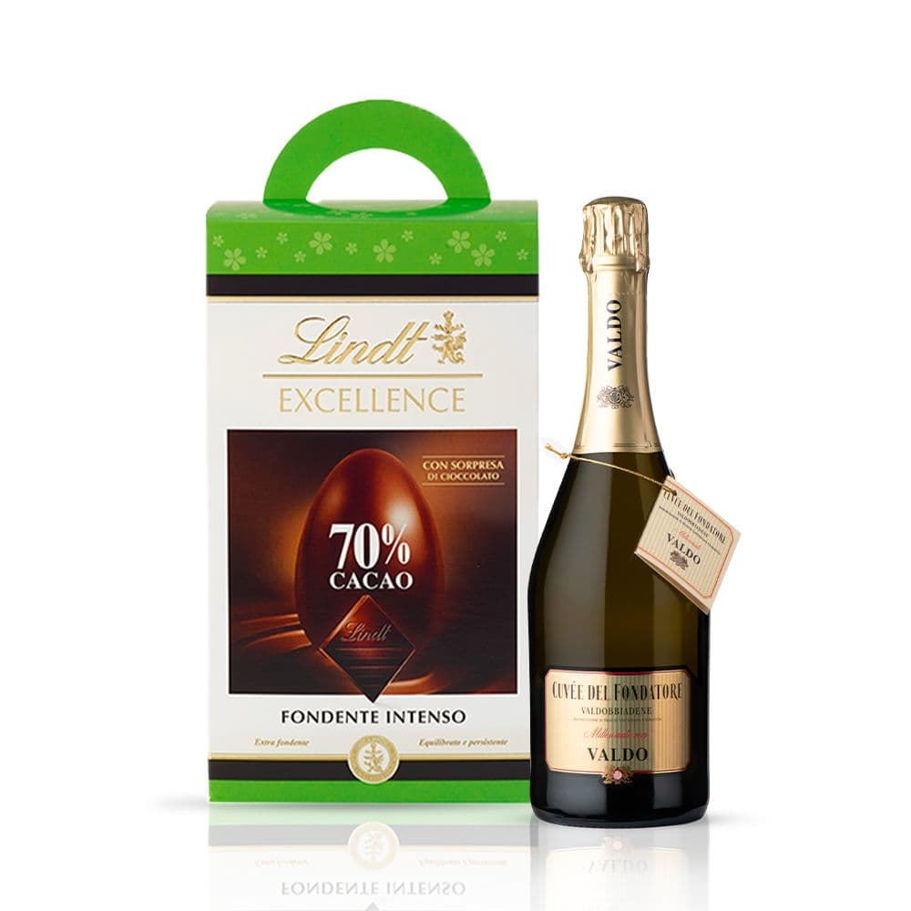Kit Pasquale - Valdobbiadene Prosecco Superiore DOCG + Uovo Cioccolato Fondente (175 g)