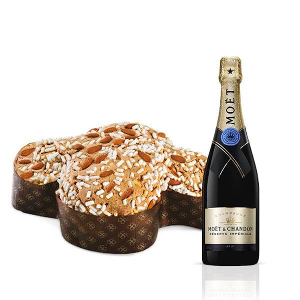 Kit Pasquale - Champagne AOC Réserve Impériale Brut + Colomba classica incartata a mano (1 kg)