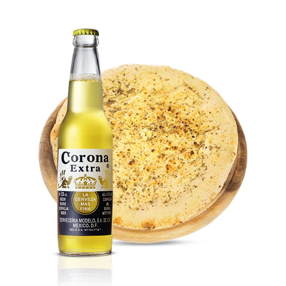 Focaccia - Pronta in 5 minuti! + Corona (33 cl)