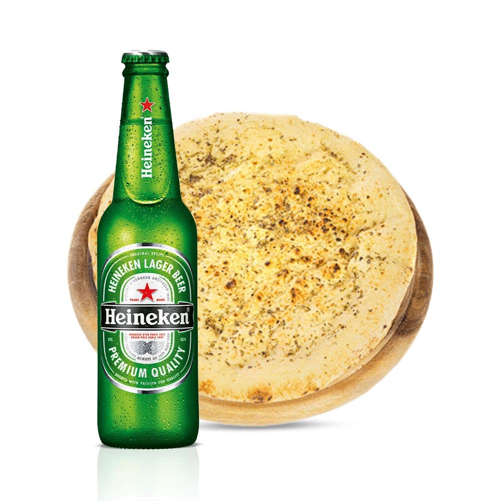 Focaccia - Pronta in 5 minuti! + Heineken Lager (33 cl)