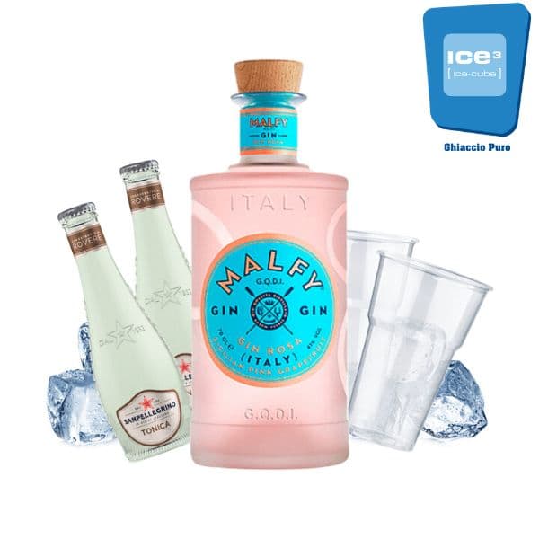 Malfy Rosa - Gin Tonic Kit - per 10 persone