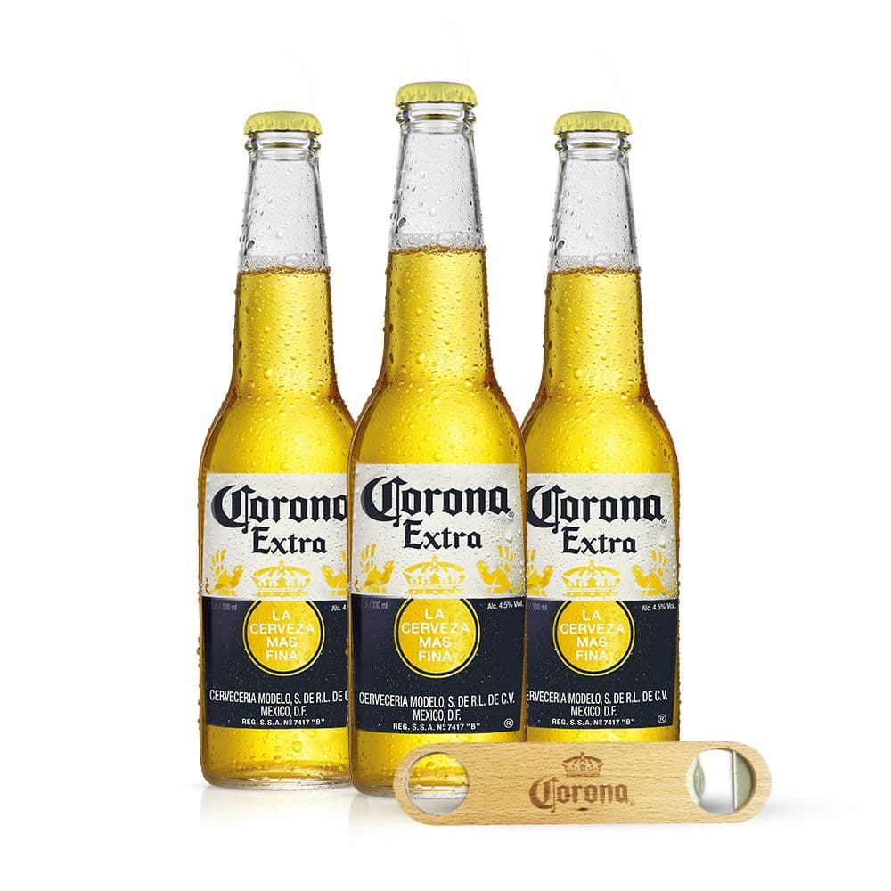 Kit Corona Extra Lager 3 pezzi + Apribottiglie Omaggio