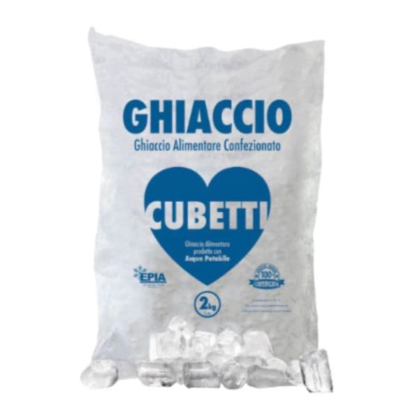Ghiaccio in cubetti (Confezione da 2 Kg)