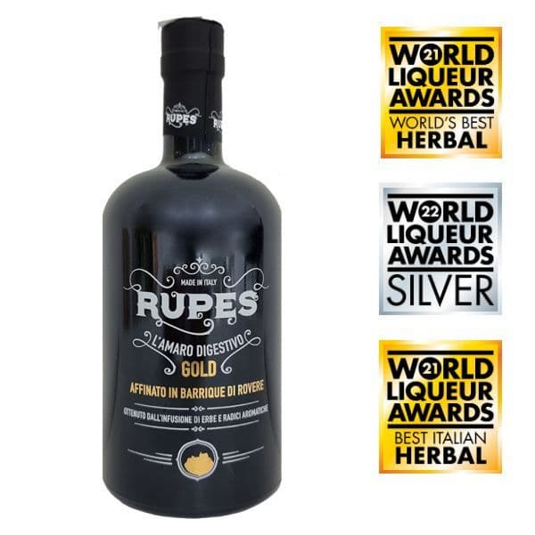 Amaro Rupes GOLD Edition - Miglior Liquore del Mondo alle erbe 2021 (70 cl)