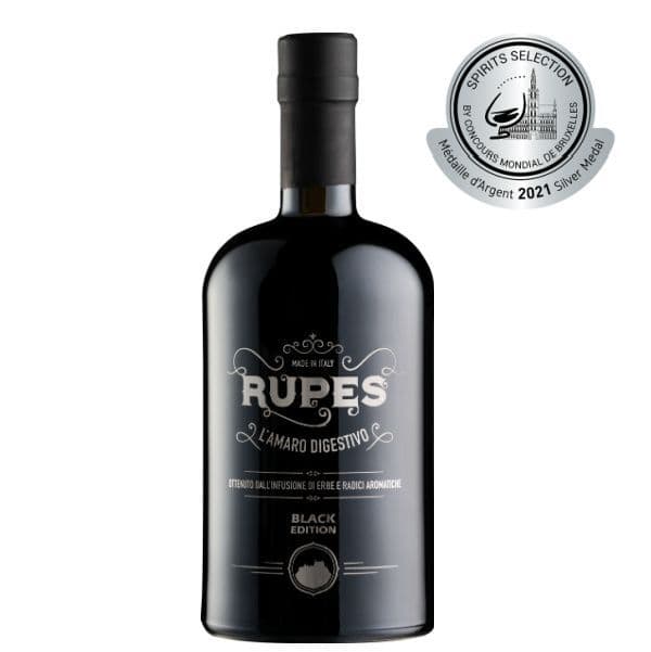 Amaro Rupes BLACK Edition - Medaglia d'Argento (70 cl)