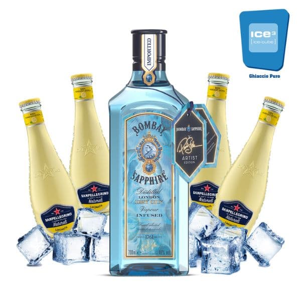 Bombay Artist Edition by Paolo Stella - Gin Lemon Kit - per 10 persone