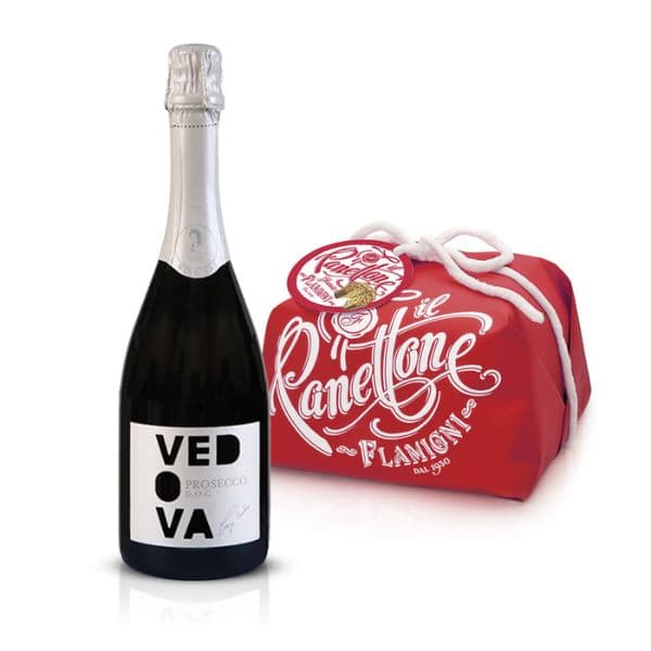 Panettone Glassato (750 g) + Prosecco DOC Extra Dry Vedova