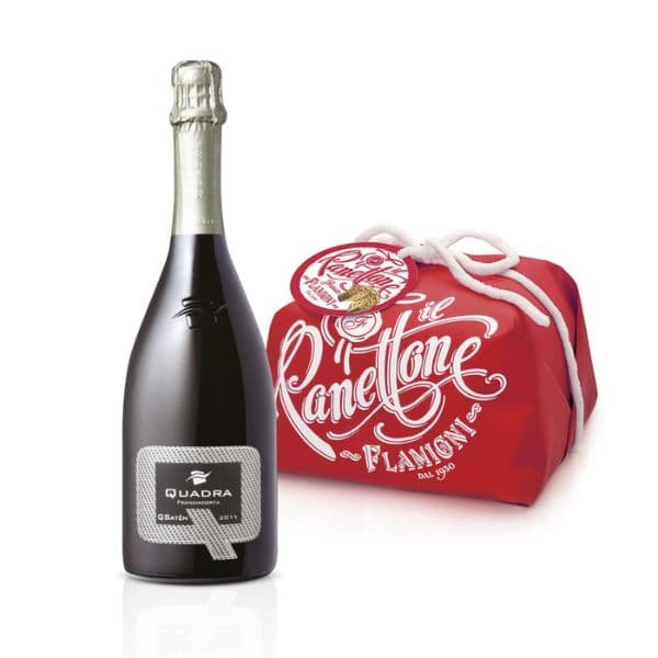 Panettone Glassato (750 g) + Franciacorta DOCG QSatèn 2017