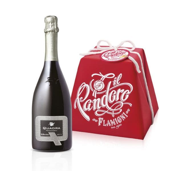 Pandoro Classico (750 g) + Franciacorta DOCG QSatèn 2017