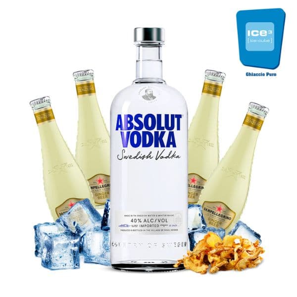 Absolut Mule Cocktail Kit con Zenzero - per 10 persone