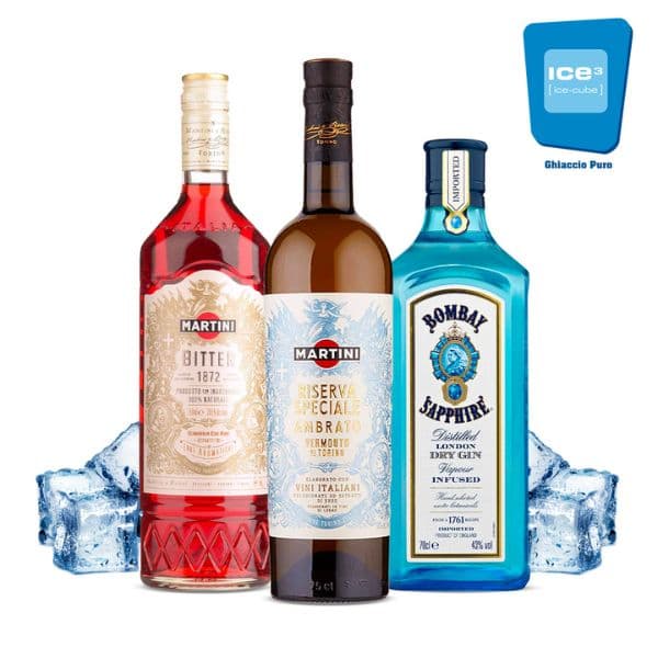 Martini - Negroni Cocktail Kit - per 10 persone