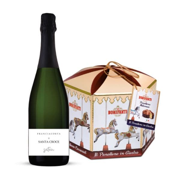 Kit di Natale di Davide (Panettone in Giostra + Franciacorta DOCG Satèn Santa Croce)