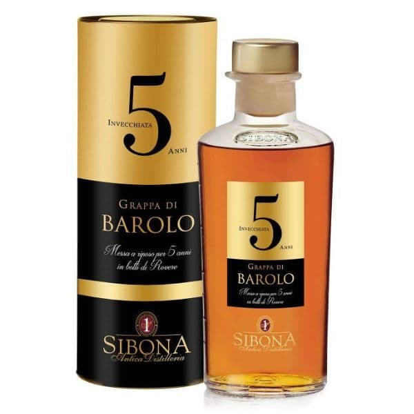 Grappa di Barolo Sibona Invecchiata 5 anni (50 cl) - Astucciato