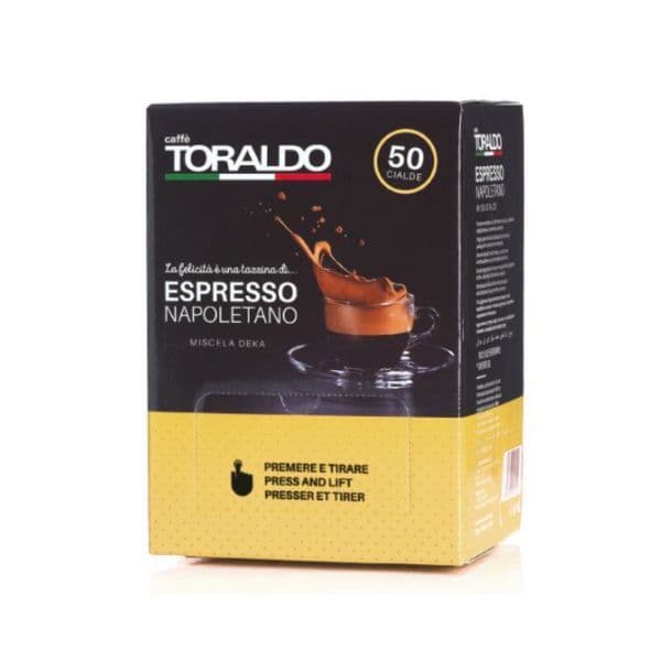 Caffè in Cialde Toraldo Decaffeinato (50 pezzi)