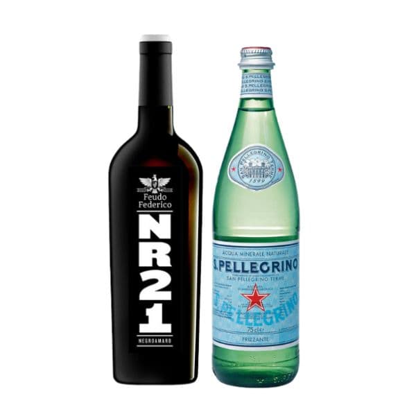 Negroamaro Salento IGT NR21 con S.Pellegrino