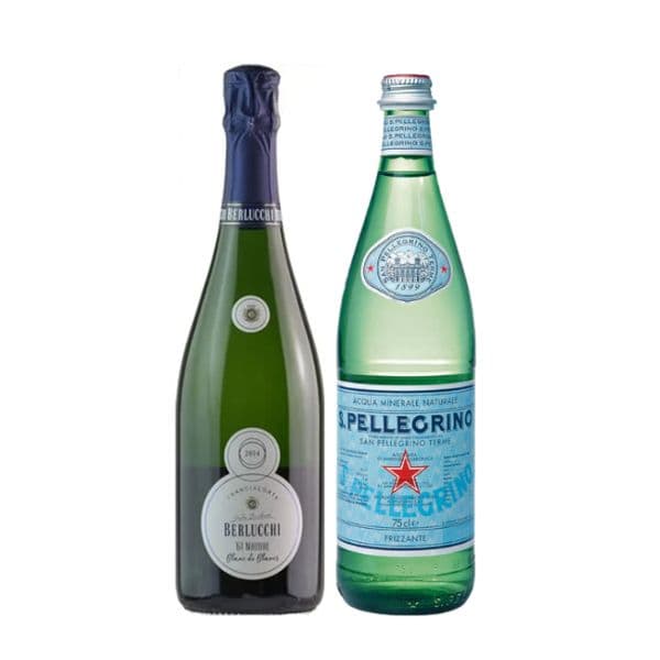 Franciacorta DOCG Blanc de Blancs Nature ‘61 2015 con S.Pellegrino