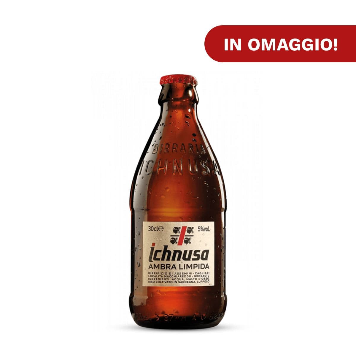 Ichnusa Ambra Limpida (30 cl) - omaggio!