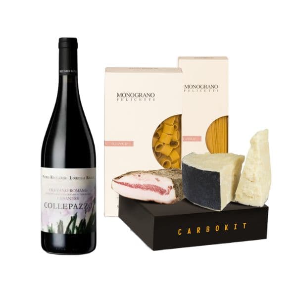 Kit per Carbonara con Mezze Maniche Monograno Felicetti (500 g) + Collepazzo DOC 2020