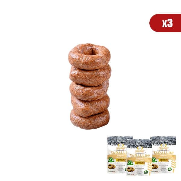 Box da 3 - Tarallini Classici Pugliesi Integrali (40 g)