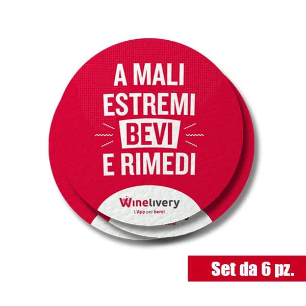 Sottobicchieri Winelivery - 6 pezzi