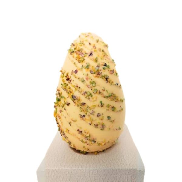 Uovo di Cioccolato Bianco Valrhona e Granella di Pistacchio (350 g)