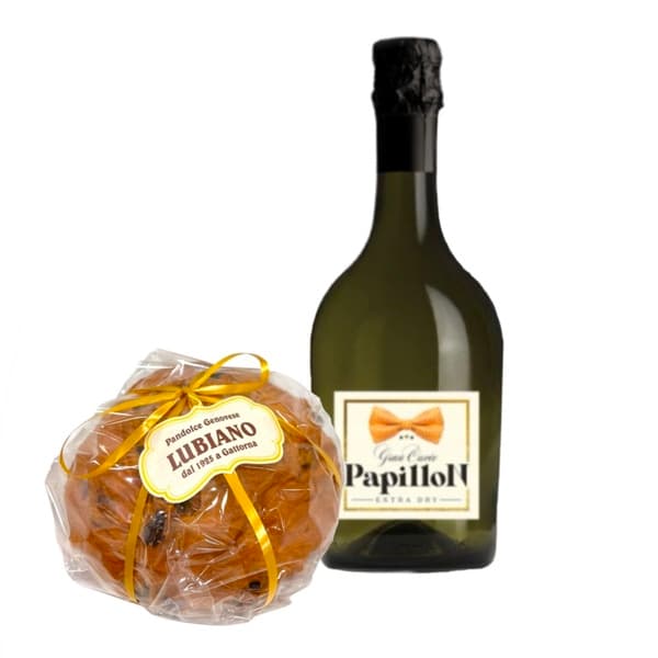 Gran Cuvèe Papillon con Panettone Lubiano