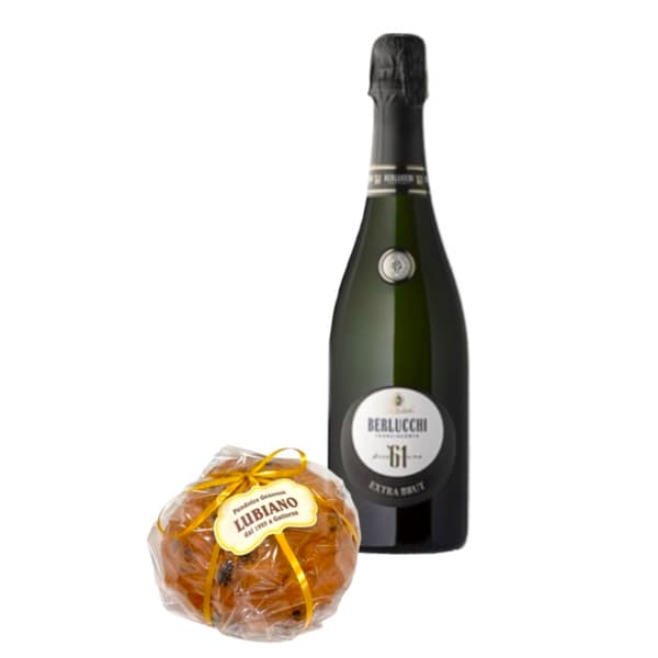 Franciacorta DOCG Extra Brut ‘61 Berlucchi con Panettone Lubiano