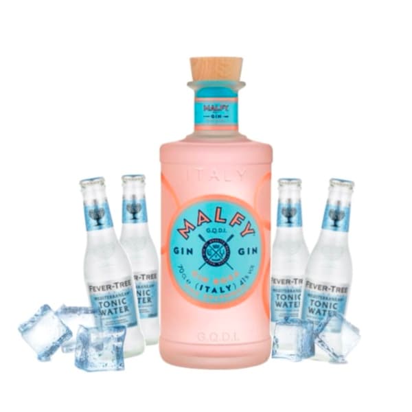 Malfy Rosa - Gin Tonic Mediterrenean kit - per 10 persone