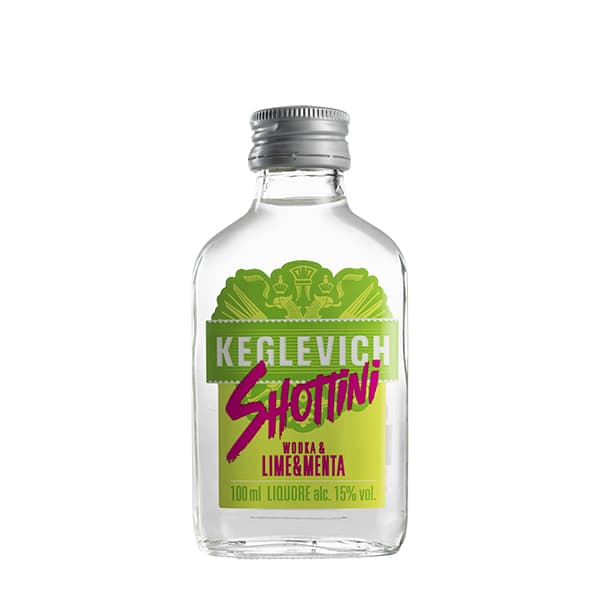 Keglevich Shottini - Liquore a base Vodka con Lime & Menta (10 cl)