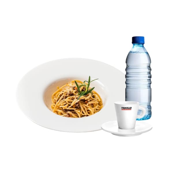 Menù Primo - Linguine di grano duro con ragù bianco alla bolognese