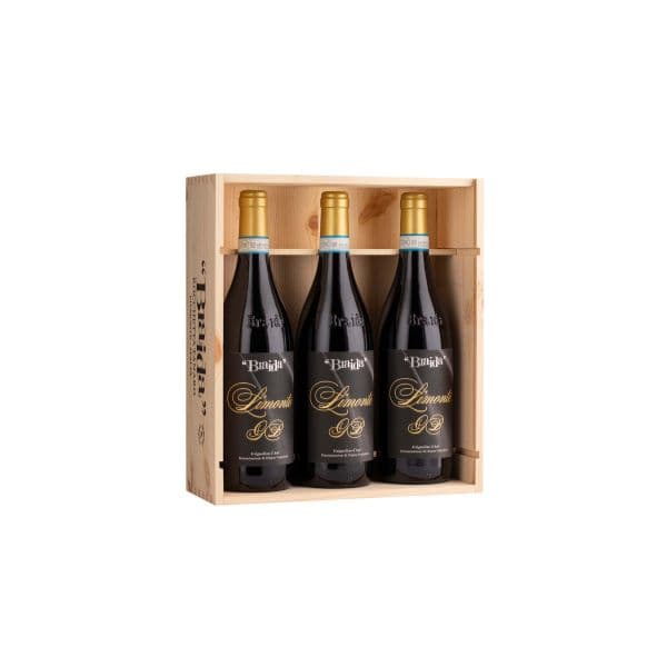 Limonte Selezione GB 2017 Grignolino d'Asti DOC - Confezione in legno 3 pezzi