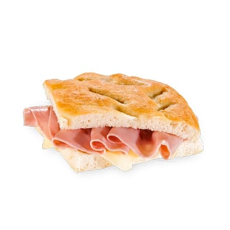 Focaccia - prosciutto crudo e formaggio