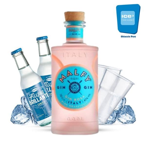 Malfy Rosa- Gin Tonic Kit - per 10 persone