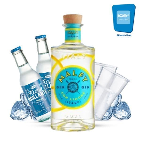 Malfy Limone - Gin Tonic Kit - per 10 persone