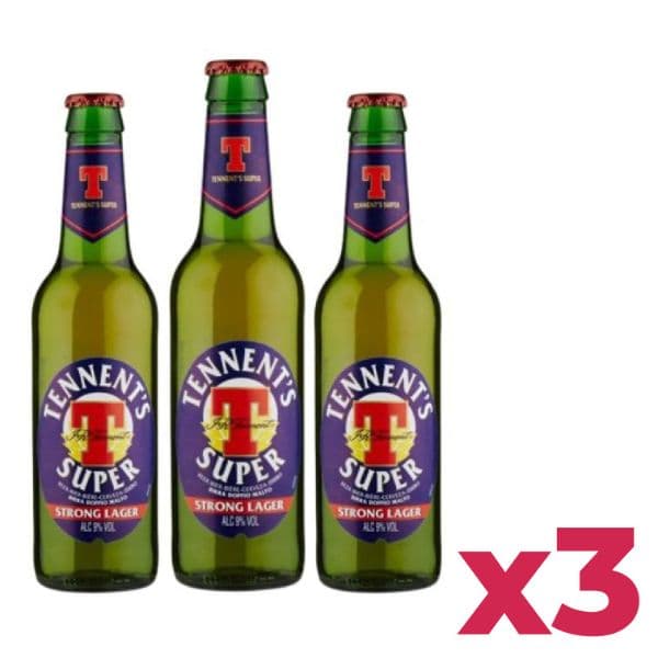 Tennent's Super Strong Lager (33 cl) 9 pezzi