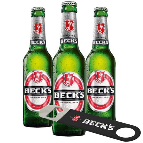 Beck's Original Pils (33 cl) 3 pezzi con Apribottiglie in Omaggio!