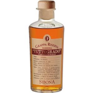 Grappa Sibona Antica Distilleria Barbera Tuttogrado 50cl