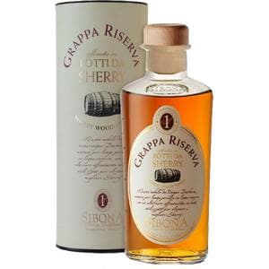 Grappa Sibona Antica Distilleria Invecchiata Botti da Sherry 44° Ast. 50 cl