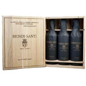 Biondi Santi Brunello di Montalcino Cassetta la Storica 1998-2008-2016 75cl X3