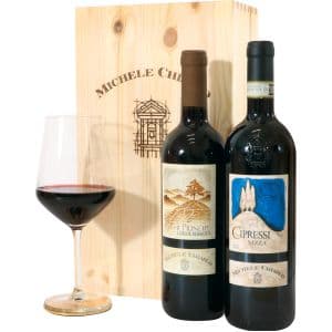 Michele Chiarlo Cipressi Nizza/Langhe Nebbiolo Docg Cassetta In Legno 2bottiglie 75cl