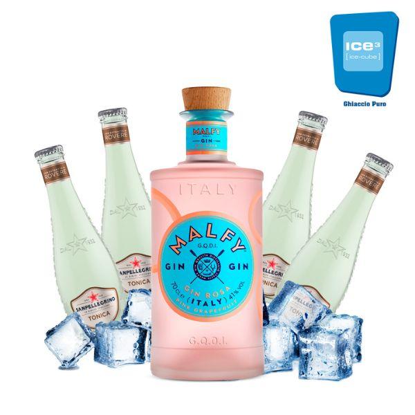 Malfy Rosa - Gin Tonic Kit - per 10 persone
