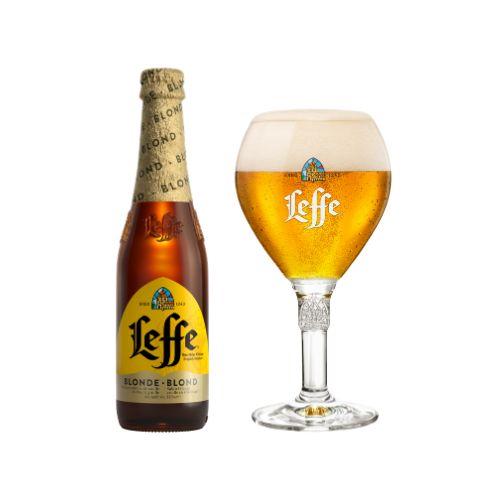 Leffe Blonde Belgian Ale (33 cl) - con calice incluso!