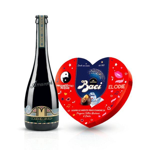 Kit Amore - AMA Belgian Ale (35,5 cl) e Baci Perugina Limited Ed. San Valentino 2021 (150 g)