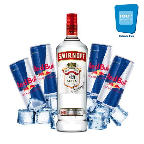Smirnoff Vodka Red Bull Kit - per 10 persone