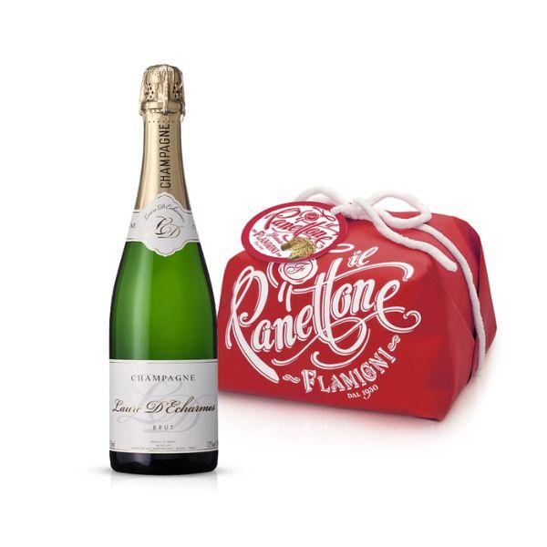 Panettone Glassato (750 g) + Champagne Laure d'Echarmes Brut