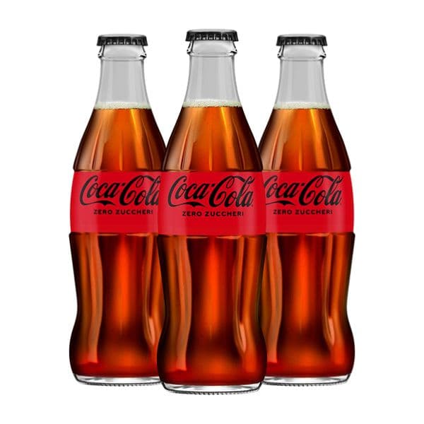 Coca-Cola Zero Zuccheri Vetro (33 cl) 9 pezzi