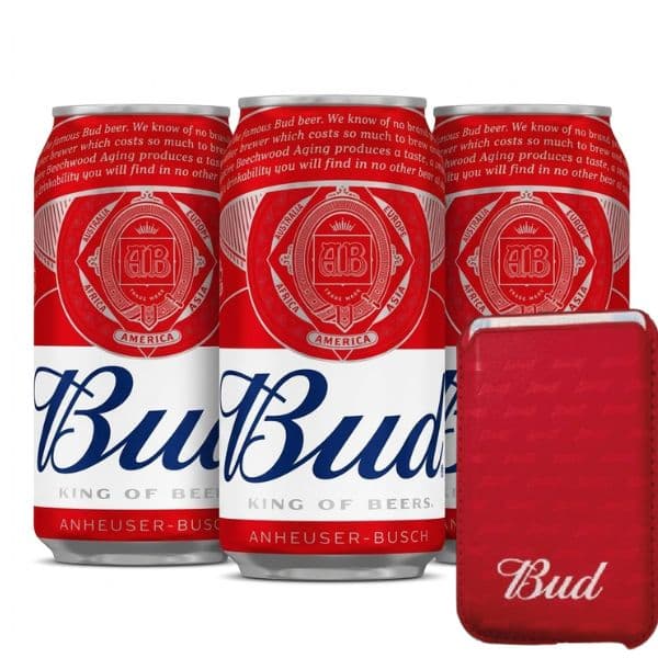 Bud Lattina (33 cl) 3 pezzi con Portacarte in Omaggio